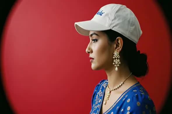 Fusion Fashion Profile Red Background
