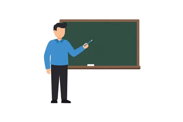 Dynamic Teacher Vector Graphic