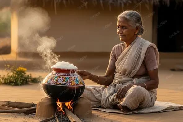 Rural Matriarch Prepares Festive Dish