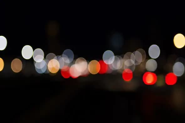 Blurred Urban Night Lights