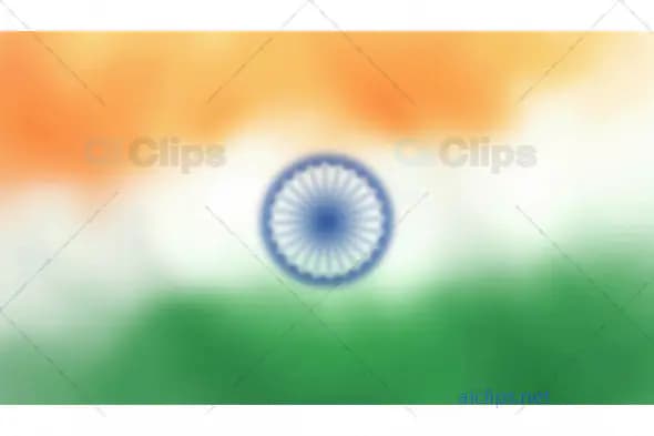 Blurred Indian Flag with Ashoka Chakra