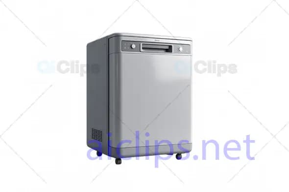 3D Compact Dishwasher Model
