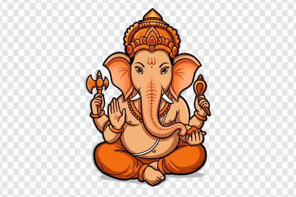 Auspicious Lord Ganesha Hindu Deity PNG Clipart