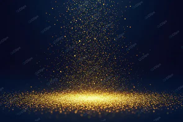 Shimmering Golden Dust Storm