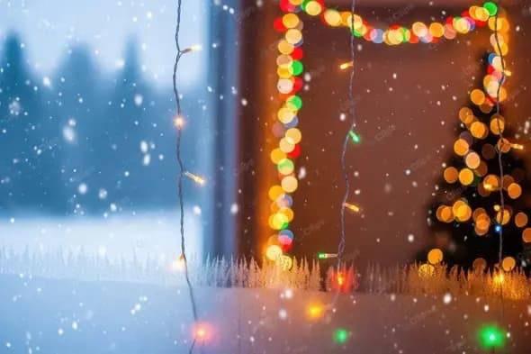 Cozy Holiday Window View