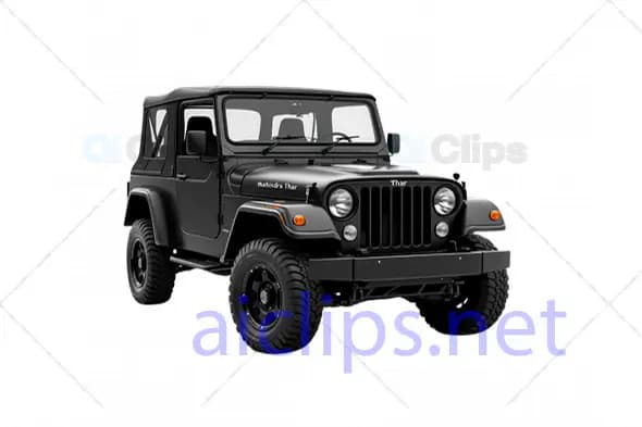 3D Model of Mahindra Thar Jeep
