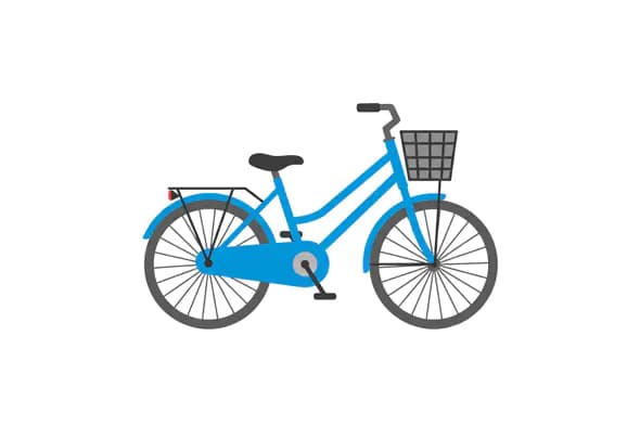 Sky Blue City Bicycle Vector
