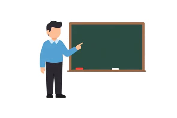 Classroom Instructor Vector Graphic