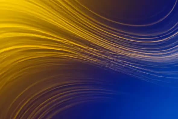 Dynamic Yellow-Blue Wave Fusion