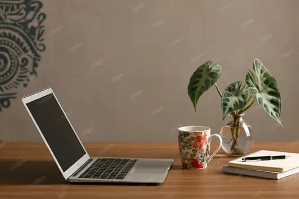 Bohemian Home Office Workspace