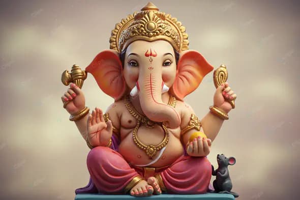 Ganesha's Benevolent Blessing
