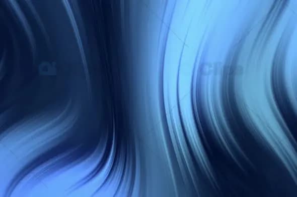Abstract Blue Flowing Wave Background