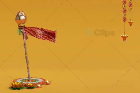 Traditional Gudi Padwa Celebration Animation