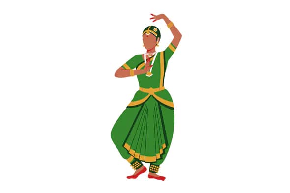 Bharatanatyam Dancer Vector