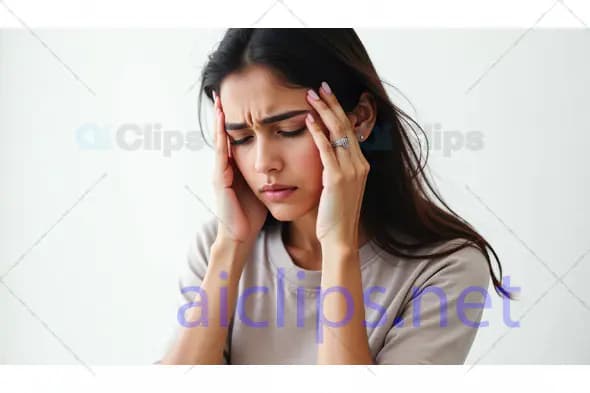 Woman Experiencing Headache or Stress
