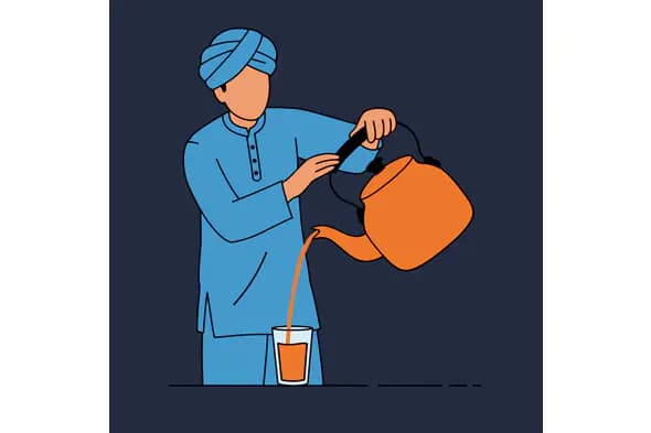 Chai Wallah Vector Illustration