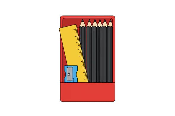 Compact Stationery Kit Vector