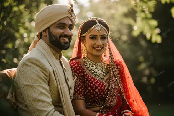 Radiant Indian Wedding Couple