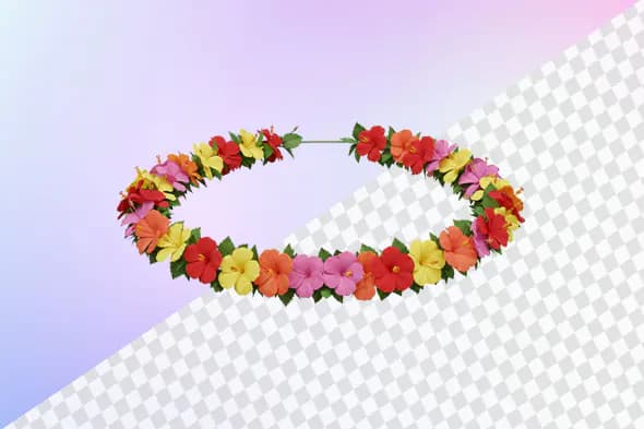Tropical Floral 3D Wreath