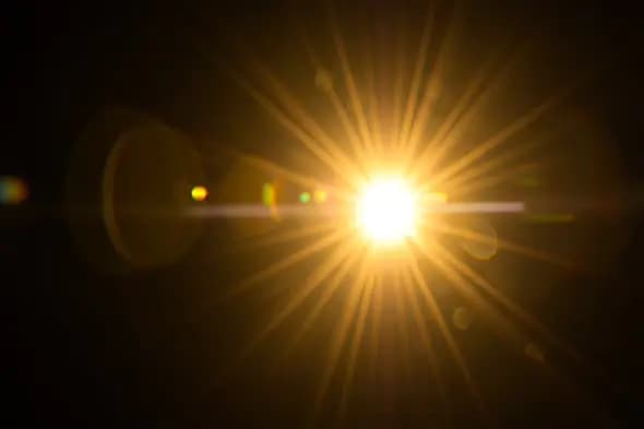 Radiant Sunburst Lens Flare