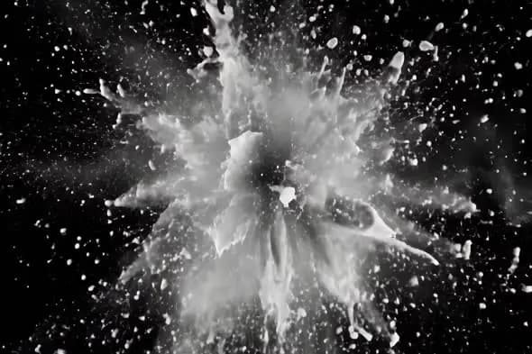 Monochrome Explosion Particle Burst