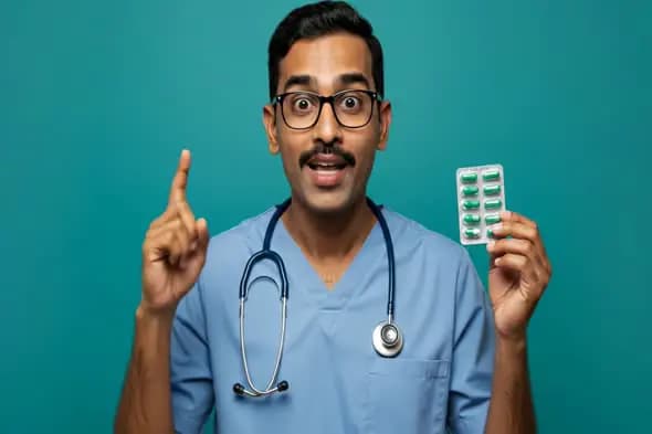 Enthusiastic Healthcare expert-level Showcasing Medication