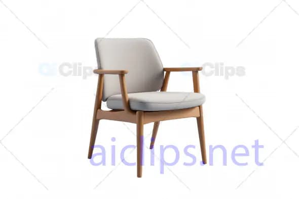 3D Model of Modern Scandinavian Armchair