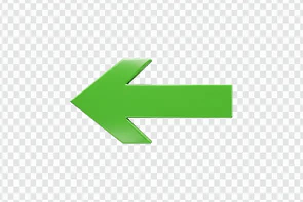 Bright Green Left Arrow Icon PNG Clipart
