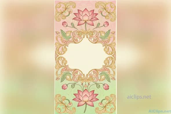 Elegant Floral Vintage Design for Professional Use