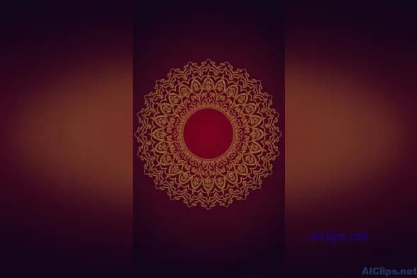Elegant Mandala Pattern on Rich Background