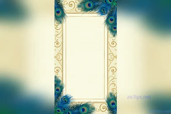 Elegant Peacock-Themed Invitation Template