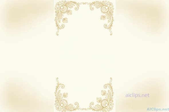 Clean Floral Border Design for Professional Use