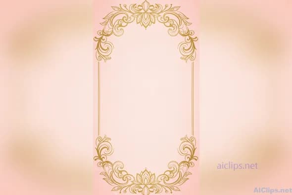 Elegant Pink Decorative Frame for Professional Use