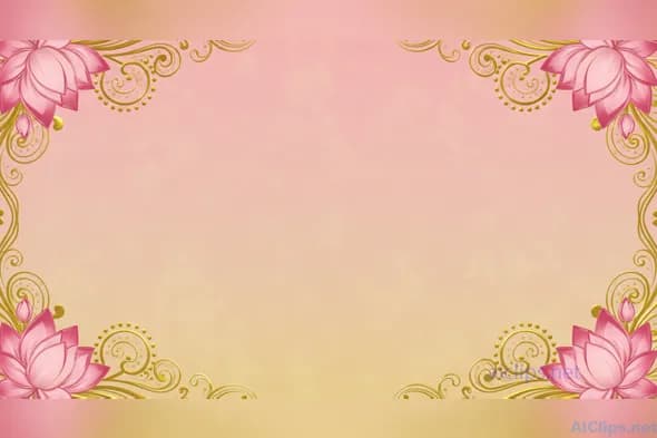 Elegant Lotus Flower Decorative Background Design