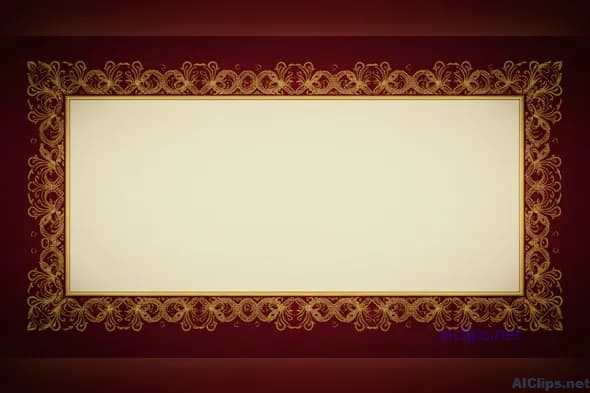 Elegant Decorative Border Background for Invitations