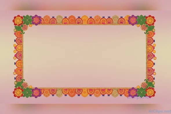 Elegant Festive Decor Frame for Celebrations