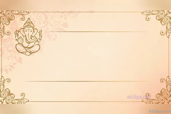 Elegant Ganesh Themed Decorative Background