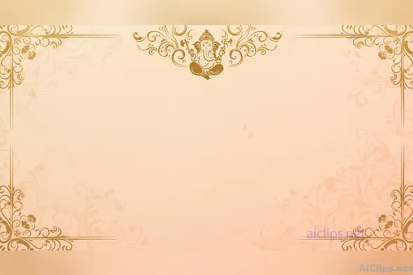 Elegant Ganesh-Themed Decorative Background Design