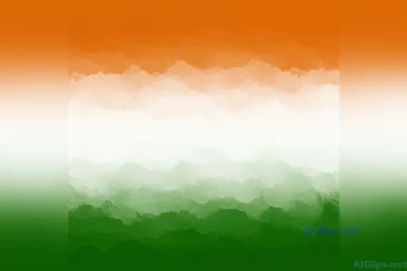Tricolor Watercolor Background - Ideal for Celebrations