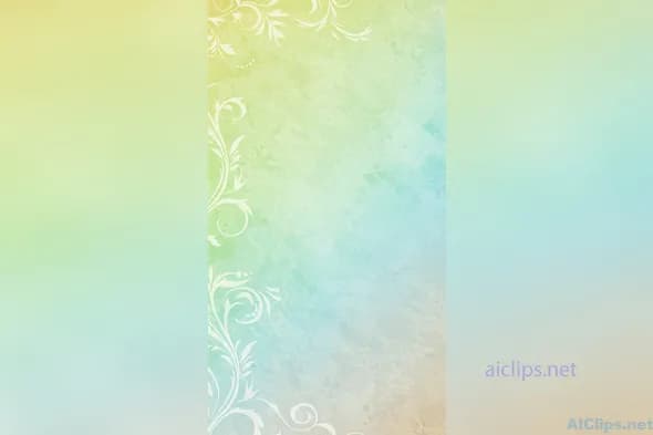 Elegant Abstract Background with Floral Accents