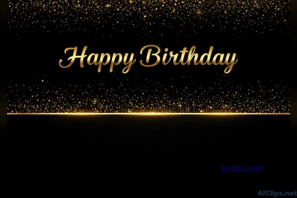 Elegant Happy Birthday Greeting Card Design