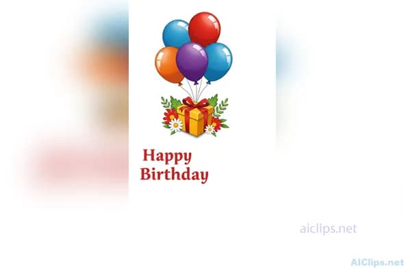 Colorful Birthday Celebration Graphic Design