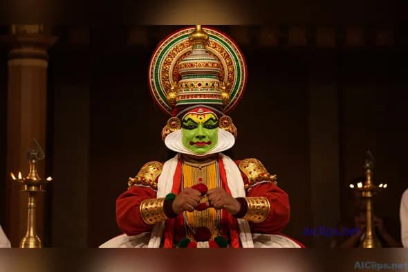 Vibrant Traditional Dance Performance in Kerala