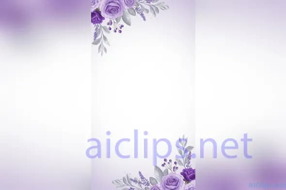 Elegant Purple Floral Background for Professional Use
