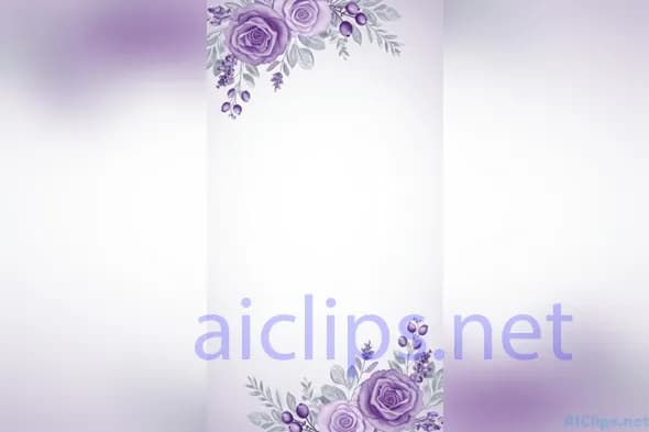 wedding Purple Floral Background for Professional Use 05