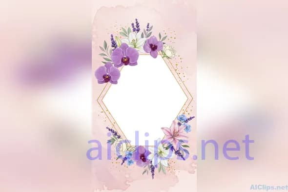 Elegant Floral Frame Design for Invitations & Branding