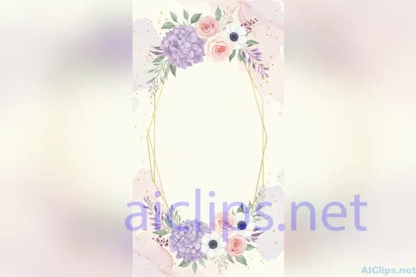 Elegant Floral Frame Design for Invitations and Branding