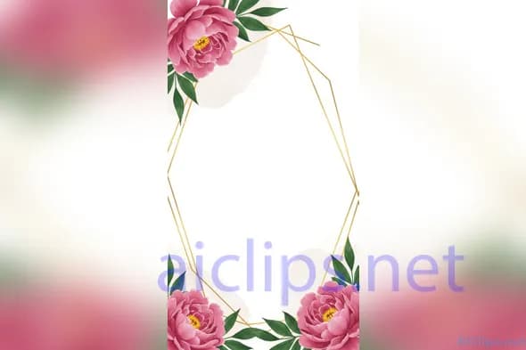 Elegant Floral Border Design for Invitations