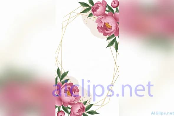 Wedding Floral Frame Design for Professional Use 03