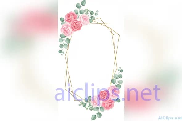 Elegant Floral Frame Design for Various Uses